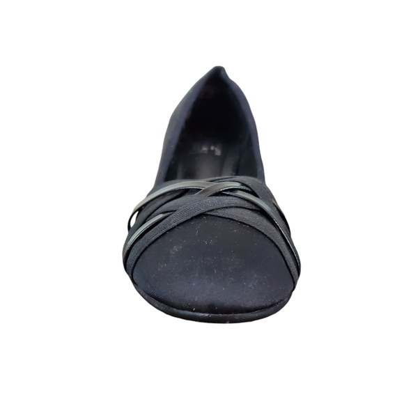 Croft & Barrow Women's Landscape Slip On Ballet Wedge Shoes Black Size 9 1/2 Med - Picture 10 of 13
